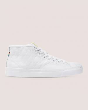 Converse Alexis Sablone Pride Jack Purcell Pro High Tops Shoes White | CV-107ORS