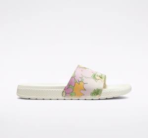 Converse All Star Slide Crafted Florals Sandals Mango / Pink | CV-296SEM