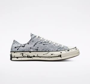 Converse Chuck 70 Archive Paint Splatter Low Tops Shoes Grey / Black / White | CV-253SVW