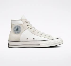 Converse Chuck 70 Crafted Canvas High Tops Shoes White / Black | CV-548XJM