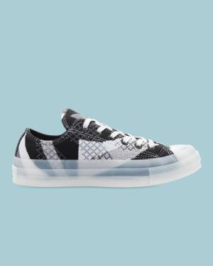 Converse Chuck 70 Knit Print Low Tops Shoes Black | CV-293PNJ