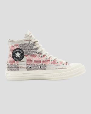 Converse Chuck 70 Patchwork High Tops Shoes Pink Grey | CV-742RWF