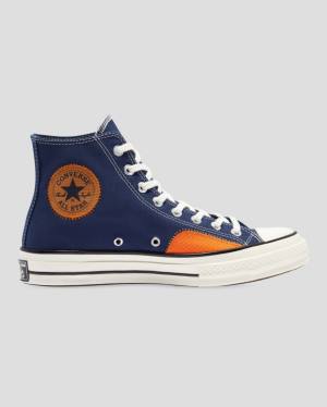 Converse Chuck 70 Ripstop High Tops Shoes Blue | CV-069RDO