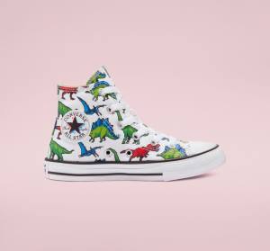 Converse Chuck Taylor All Star 8-Bit Dino High Tops Shoes White / Blue | CV-857HRY