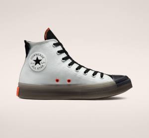 Converse Chuck Taylor All Star CX Stretch Canvas High Tops Shoes Light Silver / Black / Mango | CV-140QRO