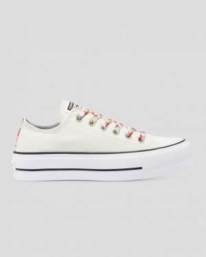 Converse Chuck Taylor All Star Lift Garden Party Low Tops Shoes Beige | CV-451QOW