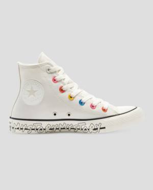 Converse Chuck Taylor All Star My Story High Tops Shoes Beige | CV-908XHG