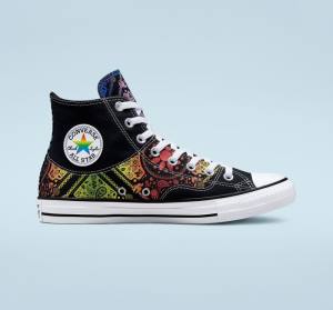 Converse Chuck Taylor All Star Pride High Tops Shoes Black / Red | CV-297UIY