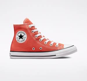 Converse Chuck Taylor All Star Seasonal Color High Tops Shoes Orange | CV-543KCH