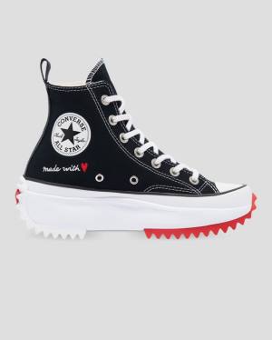 Converse Run Star Hike Love Thread High Tops Shoes Black | CV-107NWH