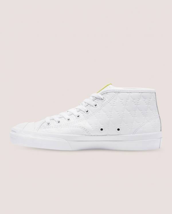 Converse Alexis Sablone Pride Jack Purcell Pro High Tops Shoes White | CV-107ORS