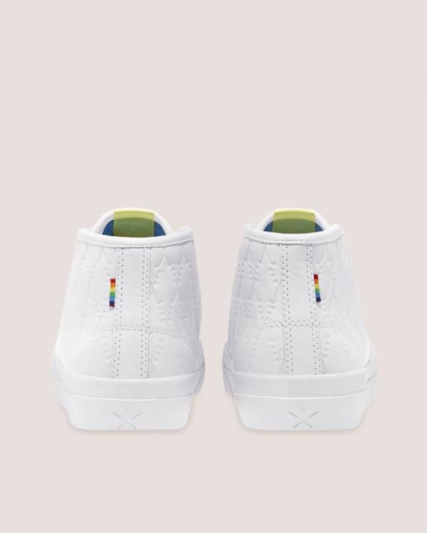 Converse Alexis Sablone Pride Jack Purcell Pro High Tops Shoes White | CV-107ORS