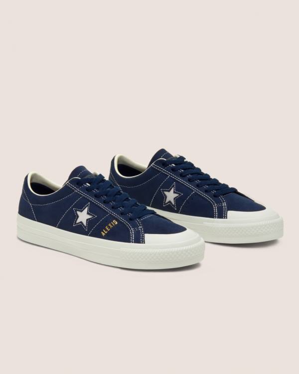 Converse CONS Alexis Sablone One Star Pro Suede Low Tops Shoes Blue | CV-713XAE