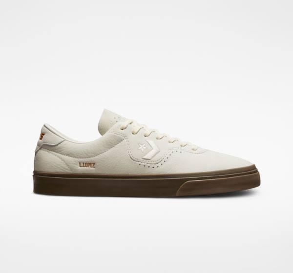 Converse CONS Louie Lopez Pro Nubuck Leather Skate Shoes Light Brown / Brown | CV-289WFX