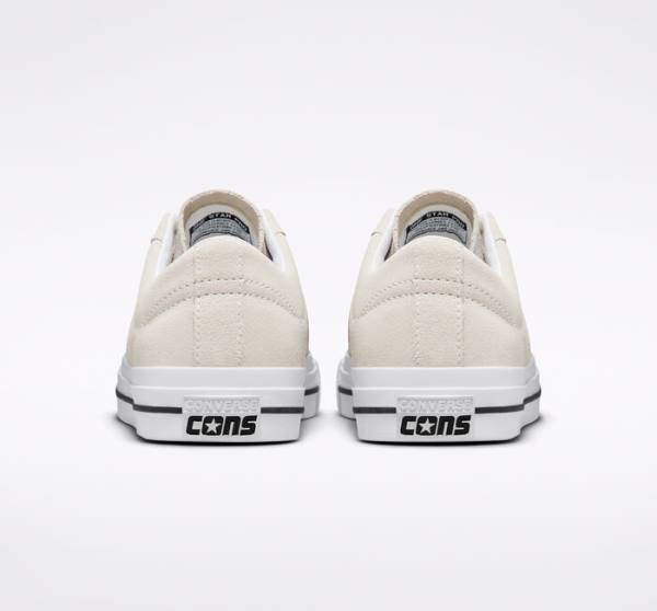 Converse CONS One Star Pro Suede Skate Shoes White / Black | CV-631IVZ