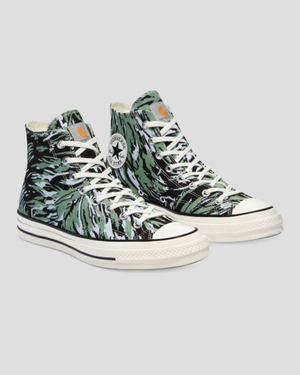 Converse Carhartt Chuck 70 High Tops Shoes Green | CV-014LHY