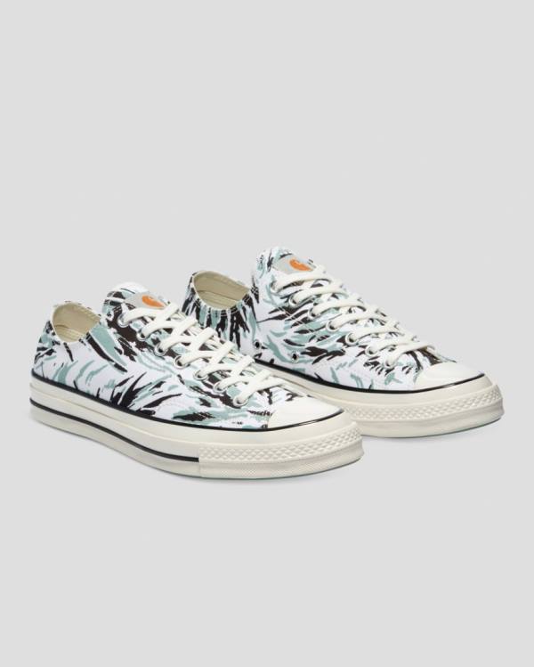 Converse Carhartt Chuck 70 Low Tops Shoes White Green | CV-416UXZ