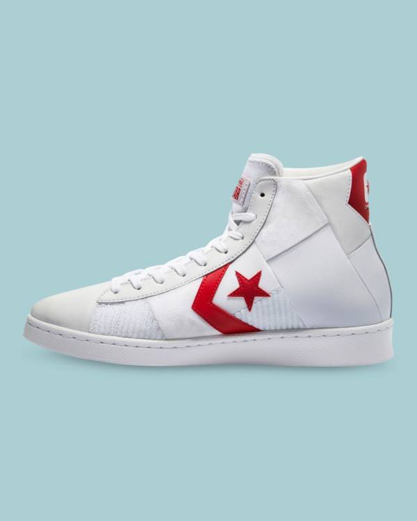 Converse Chase The Drip Pro Leather High Tops Shoes White | CV-856ZPD