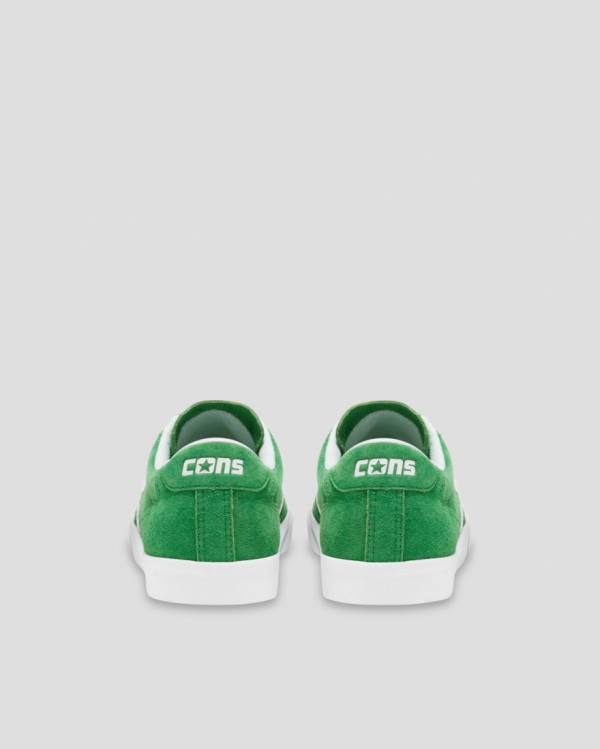 Converse Checkpoint Pro Pigskin Suede Low Tops Shoes Green | CV-389JAF