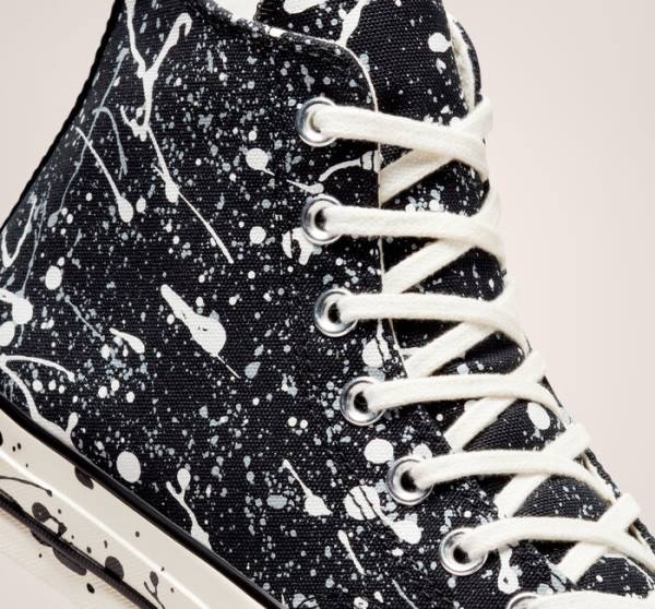 Converse Chuck 70 Archive Paint Splatter High Tops Shoes Black / Grey | CV-258EAO