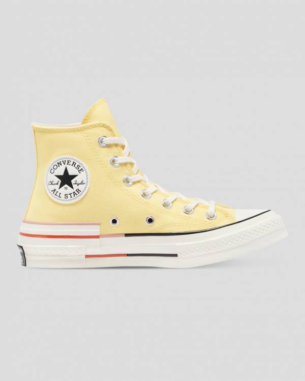 Converse Chuck 70 Colour Block High Tops Shoes Yellow | CV-203QMZ