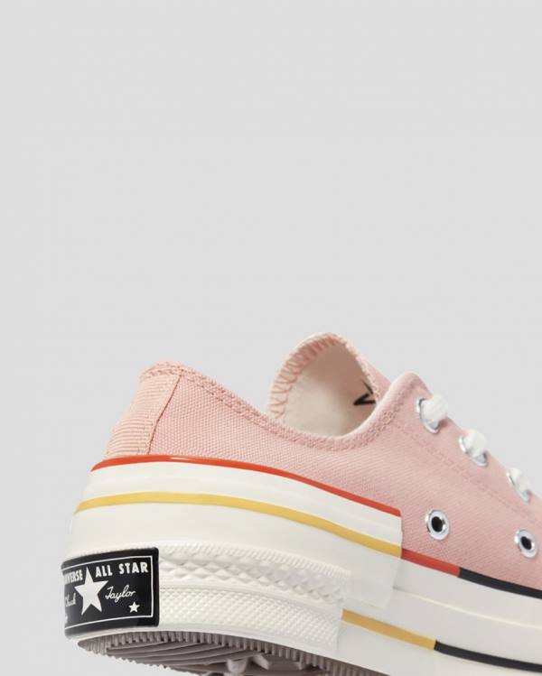 Converse Chuck 70 Colour Block Low Tops Shoes Pink | CV-128DFK