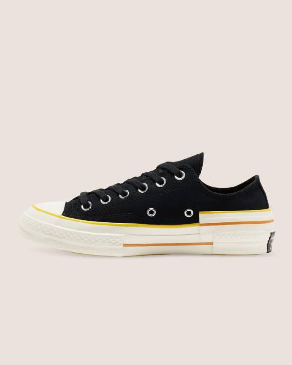 Converse Chuck 70 Hacked Heel Low Tops Shoes Black | CV-093BKU