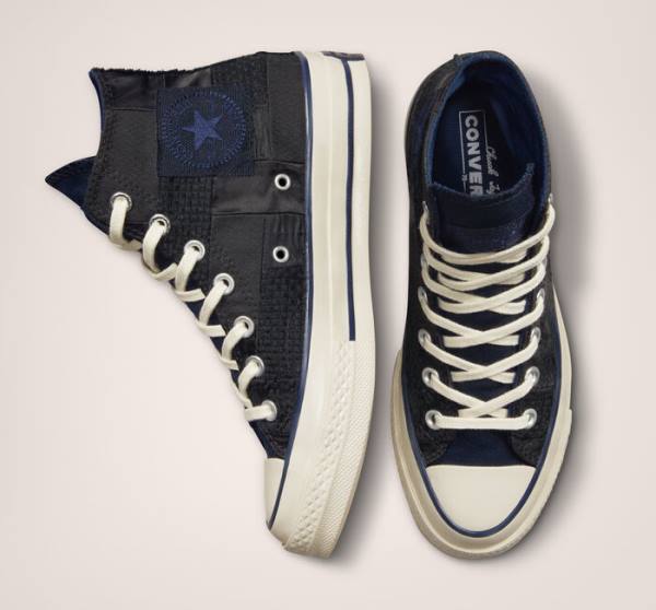 Converse Chuck 70 It's Possible High Tops Shoes Black / Navy | CV-074BXG