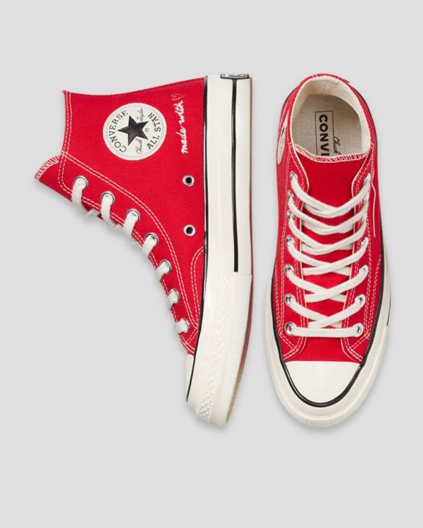 Converse Chuck 70 Love Thread High Tops Shoes Red | CV-630JPN