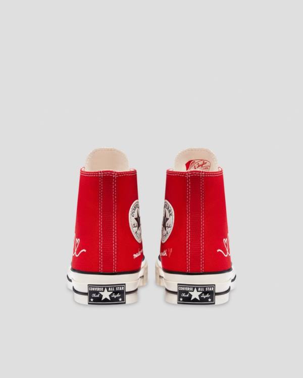 Converse Chuck 70 Love Thread High Tops Shoes Red | CV-934NOJ