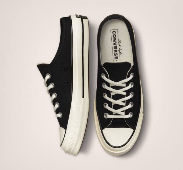 Converse Chuck 70 Mule Low Tops Shoes Black | CV-134WRT