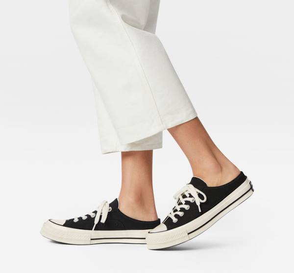 Converse Chuck 70 Mule Low Tops Shoes Black | CV-134WRT