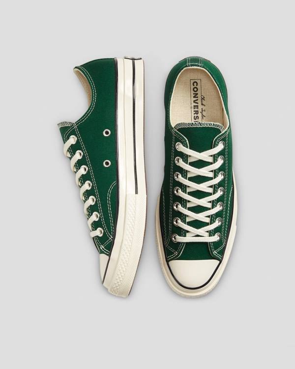 Converse Chuck 70 Organic Canvas Low Tops Shoes Green | CV-974MNL