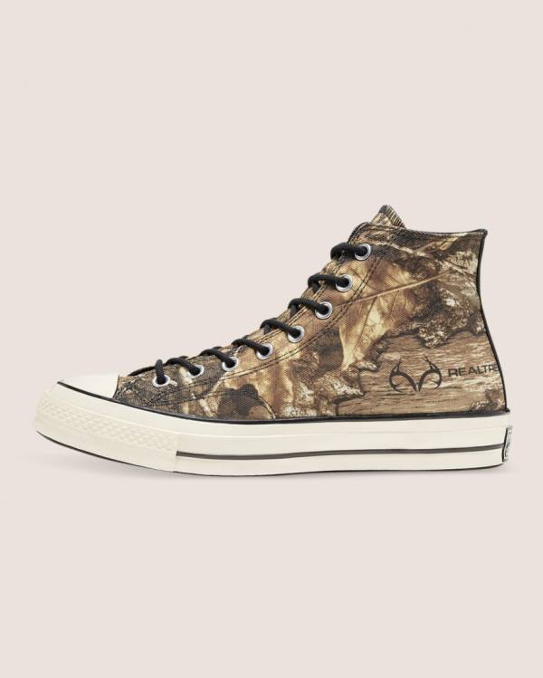 Converse Chuck 70 Realtree Edge Camo Print Utility High Tops Shoes Brown | CV-387DXO