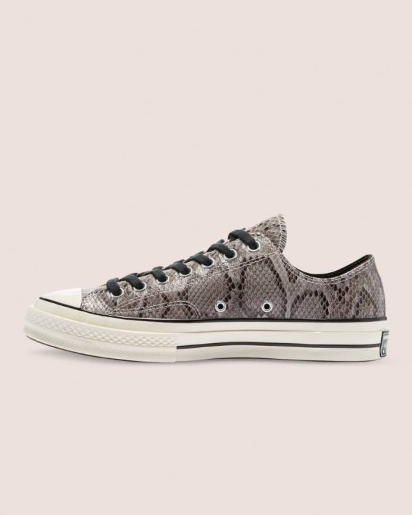 Converse Chuck 70 Reptile Suede Low Tops Shoes Grey | CV-790LPZ