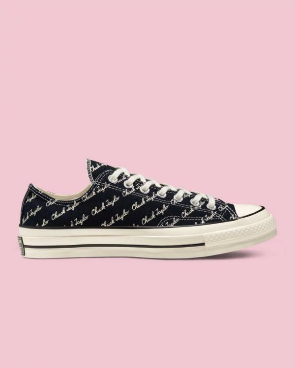 Converse Chuck 70 Signature Low Tops Shoes Black | CV-260EPU