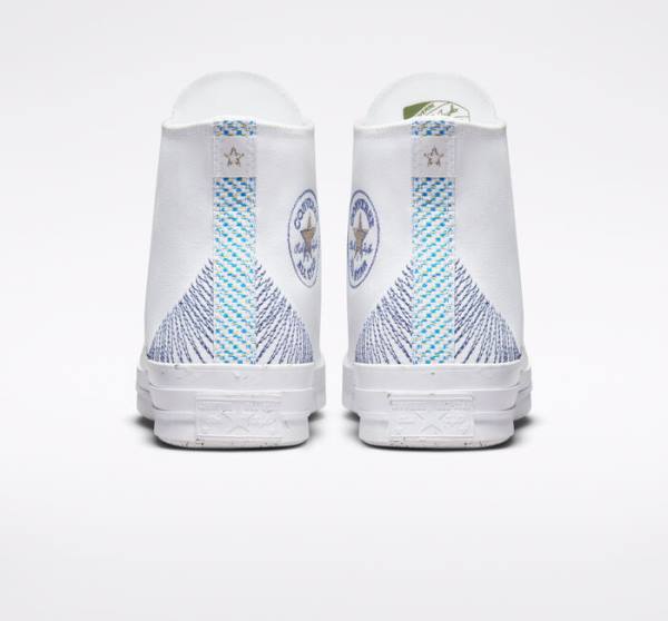 Converse Chuck 70 Stitched High Tops Shoes White / Indigo | CV-315CJQ