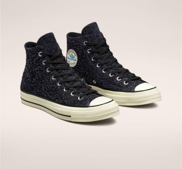 Converse Chuck 70 Suede Seasonal Color High Tops Shoes Black | CV-541IVB