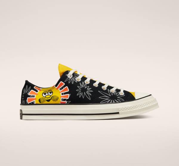 Converse Chuck 70 Sunny Floral Low Tops Shoes Black | CV-602TGR