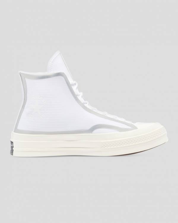 Converse Chuck 70 Tape Seam High Tops Shoes White | CV-597GQL