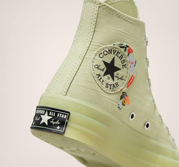 Converse Chuck 70 We Are Stronger Together High Tops Shoes Olive / Black | CV-976JUP