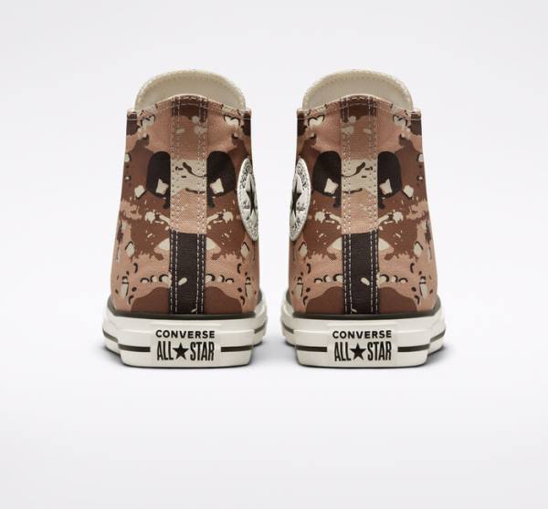 Converse Chuck Taylor All Star Archive Camo High Tops Shoes Brown / Black | CV-954UXP