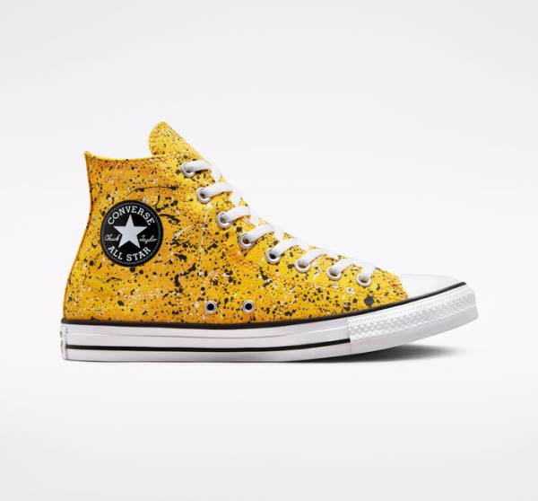 Converse Chuck Taylor All Star Archive Paint Splatter High Tops Shoes White | CV-543UYM