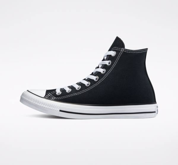 Converse Chuck Taylor All Star Black High Tops Shoes Black | CV-701ZUG