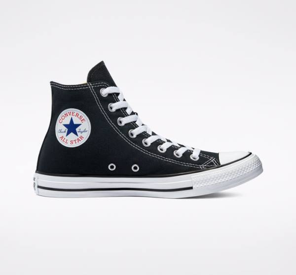 Converse Chuck Taylor All Star Black High Tops Shoes Black | CV-701ZUG