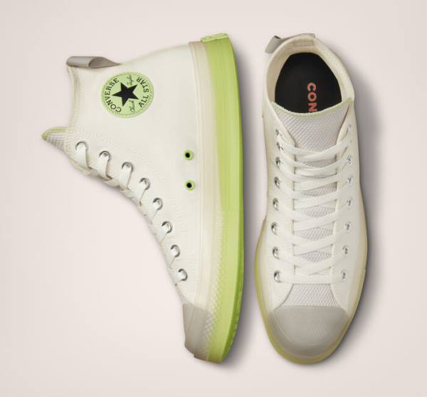 Converse Chuck Taylor All Star CX Crafted Stripes High Tops Shoes Light Green | CV-083FJQ