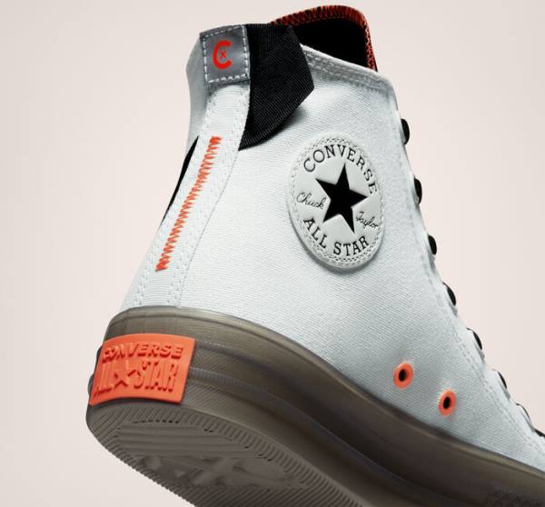 Converse Chuck Taylor All Star CX Stretch Canvas High Tops Shoes Light Silver / Black / Mango | CV-296XVE