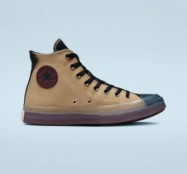 Converse Chuck Taylor All Star CX Stretch Canvas High Tops Shoes Black / Deep Burgundy | CV-391UJE