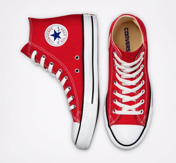 Converse Chuck Taylor All Star Classic High Tops Shoes Red | CV-271DLY