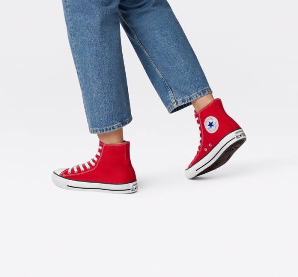 Converse Chuck Taylor All Star Classic High Tops Shoes Red | CV-980VJA